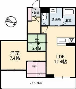 シャーメゾン湯所久松テラス【3階】の間取り
