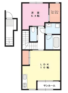 LA・LUNA I【2階】の間取り