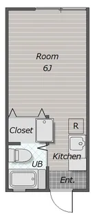 ボワ・ベール【1階】の間取り