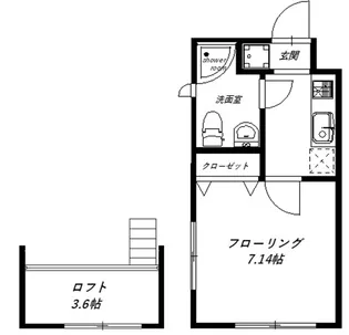 エコロジーホーム初台【2階】の間取り