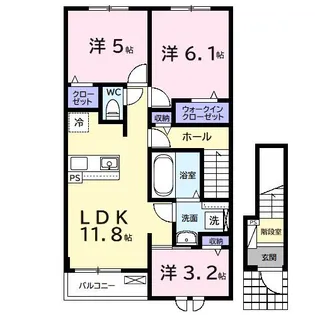 メゾン ド ノート【2階】の間取り