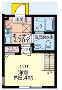 ミ・カーサ横浜立場【2階】の間取り