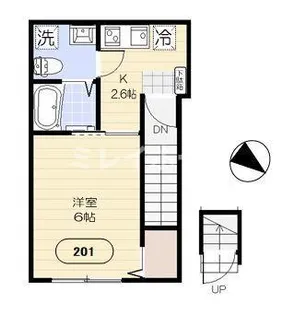 オレンジコート【1階】の間取り
