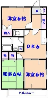 ピアウエストハウス【2階】の間取り