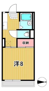 ディアコート美かの【1階】の間取り