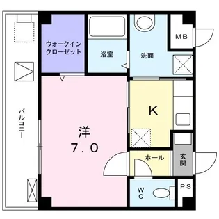 フリーデ グランツ エム【3階】の間取り