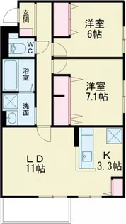 La Maison Blanche【2階】の間取り