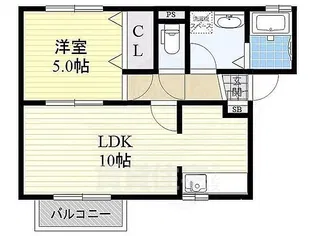 ウエストヒルズ2【2階】の間取り