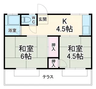 シマダコーポ【1階】の間取り