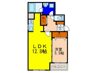 Lavion KAWANISHI【3階】の間取り