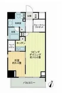 クロスレジデンス白金高輪【8階】の間取り