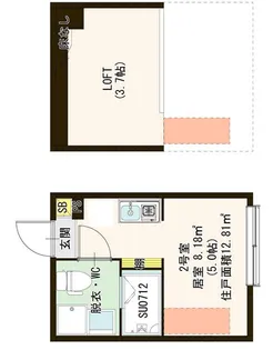 ハーモニーテラス井草II【2階】の間取り