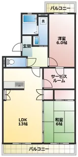 マンション東亜【3階】の間取り