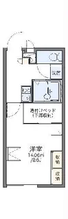 レオパレスポワールみゆきI【2階】の間取り