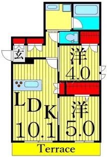ラフィーネ【1階】の間取り