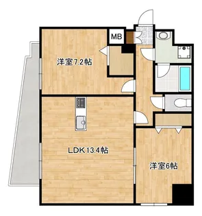 LAPIS薬園町【7階】の間取り