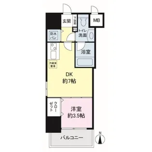 イグレック南本町【4階】の間取り