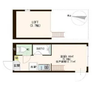 ハーモニーテラス稲荷台II【1階】の間取り