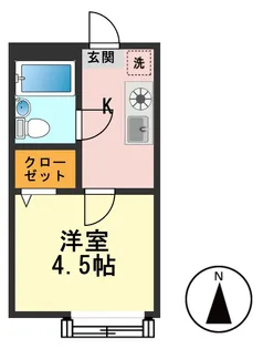 サウサリートI【2階】の間取り