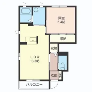 カーサTOYA A棟【1階】の間取り