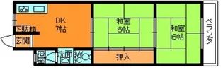 いかるがマンション【1階】の間取り