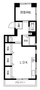 サンパーク【4階】の間取り