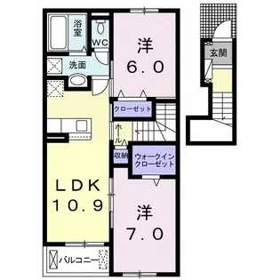 エミナールA【2階】の間取り