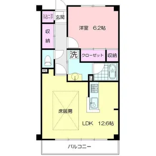 ビューコートQM【2階】の間取り