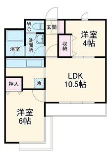津田山ヒルテラス【3階】の間取り