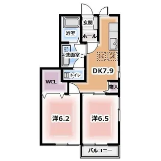 パラドール里山【1階】の間取り