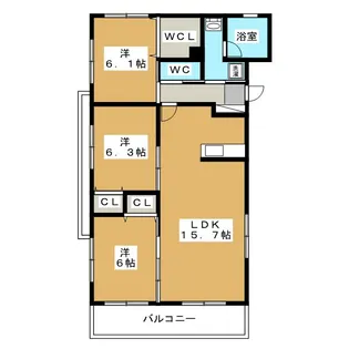 フェリーチェ【2階】の間取り