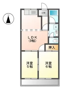 サンハイム桐山【2階】の間取り