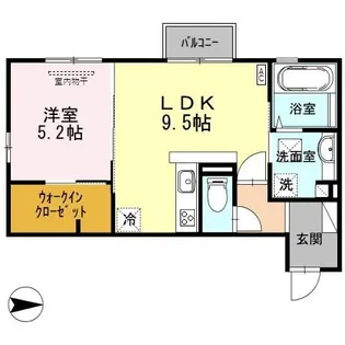 アルカディア【1階】の間取り