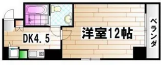 ピースアベニュー舟入【3階】の間取り