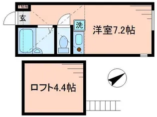 アクシス菊名【2階】の間取り