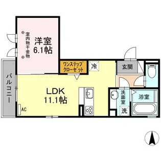 エクセル稲沢【3階】の間取り
