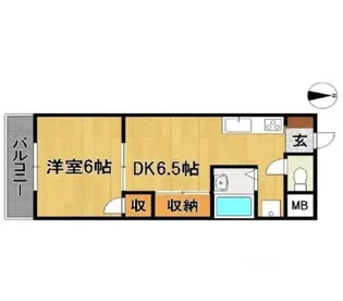 ラバンリュ東合川【2階】の間取り