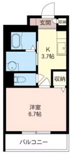 シャトーピエールII【1階】の間取り