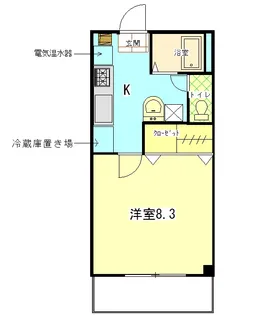 エクセル片山II【1階】の間取り