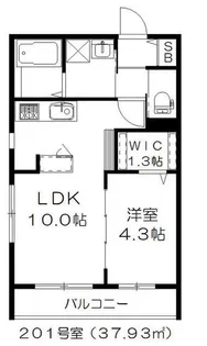 クレセール南青山【2階】の間取り