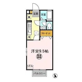 ブライトハイツII【1階】の間取り