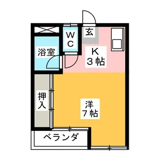 ハイツ辰新【2階】の間取り