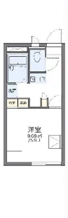 レオパレスest【2階】の間取り
