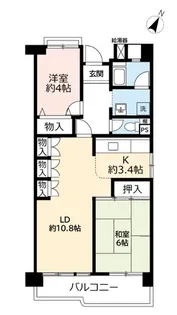 URポートアイランド【3階】の間取り