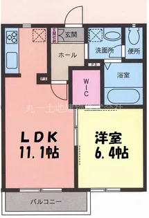 アトリエール旭町【1階】の間取り
