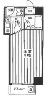 セザール第2三ノ輪【7階】の間取り