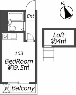 エイコーパレス【1階】の間取り