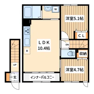 ソラーナ【2階】の間取り
