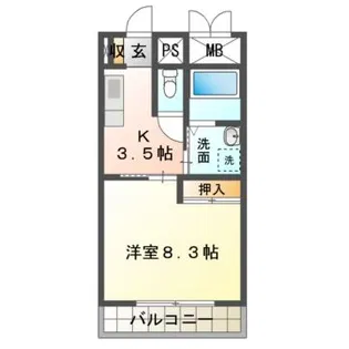 アーバンヒルズ津【3階】の間取り