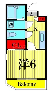 レイパレス【4階】の間取り